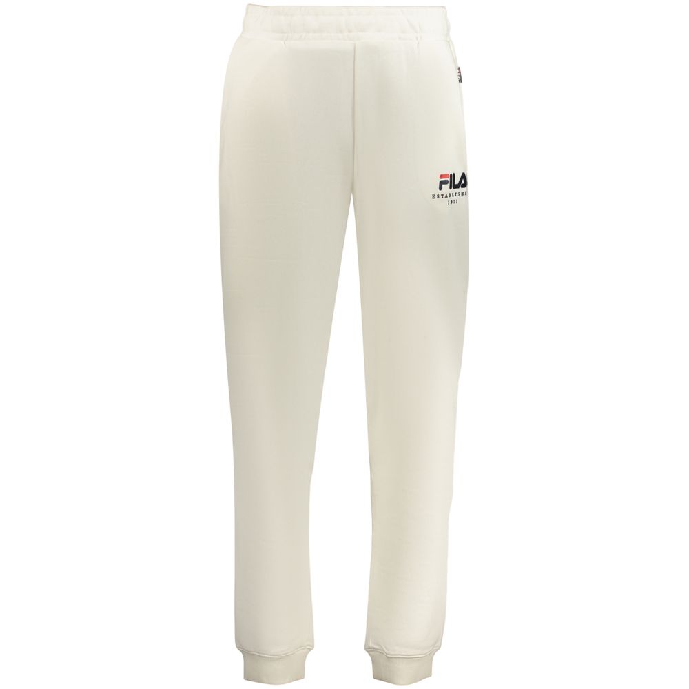 Fila Men's Valsara White Cotton Joggers