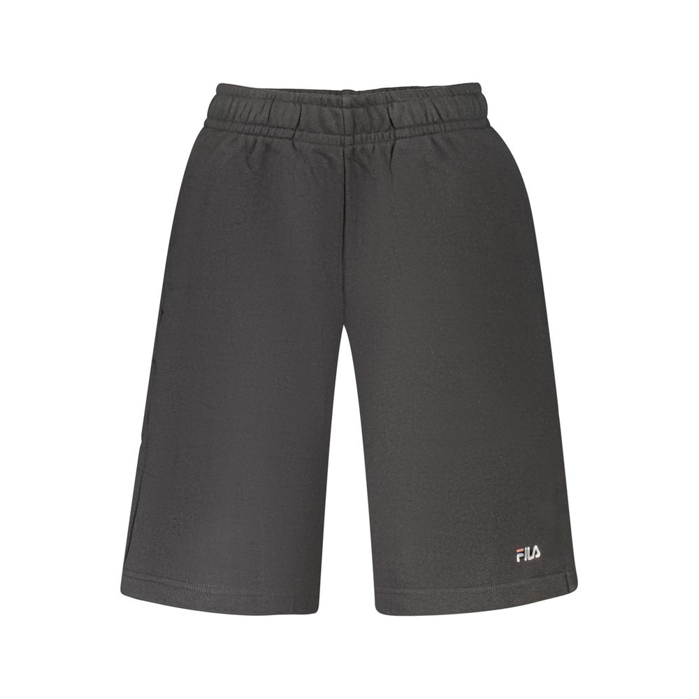 Fila Black Cotton Men's Luciano Sports Shorts