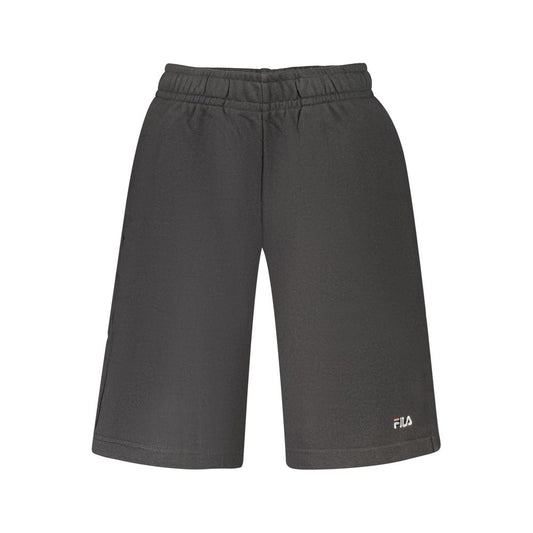 Fila Black Cotton Men's Luciano Sports Shorts