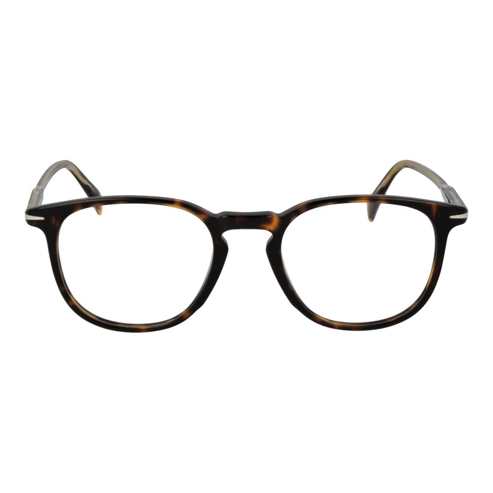 David Beckham Men’s Optical Glasses – Brown Rectangle Frame, 51mm