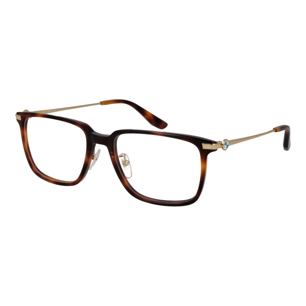 BMW Men's Optical Glasses – Brown Square Full-Rim Frames