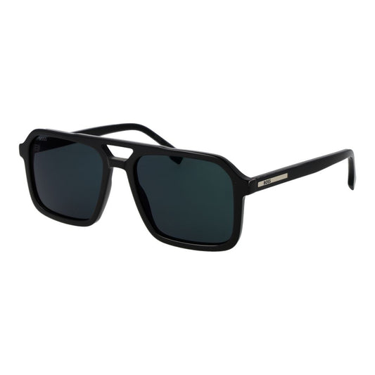 Hugo Boss Black Acetate Sunglasses – Classic Aviator Style with Blue Lenses
