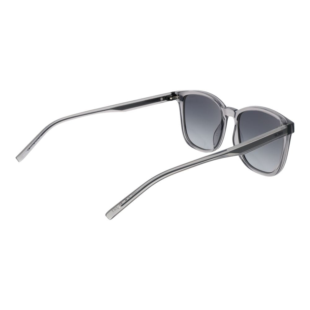 Hugo Boss Men’s Sunglasses – Grey Square Frame, Gradient Lenses