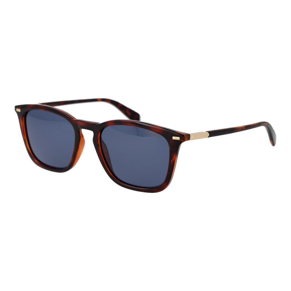 Polaroid Brown Polycarbonate Sunglasses – Blue Polarized Lenses