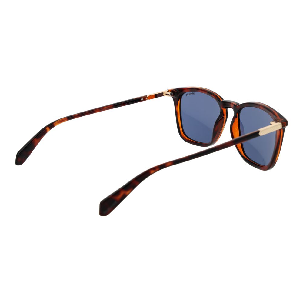 Polaroid Brown Polycarbonate Sunglasses – Blue Polarized Lenses