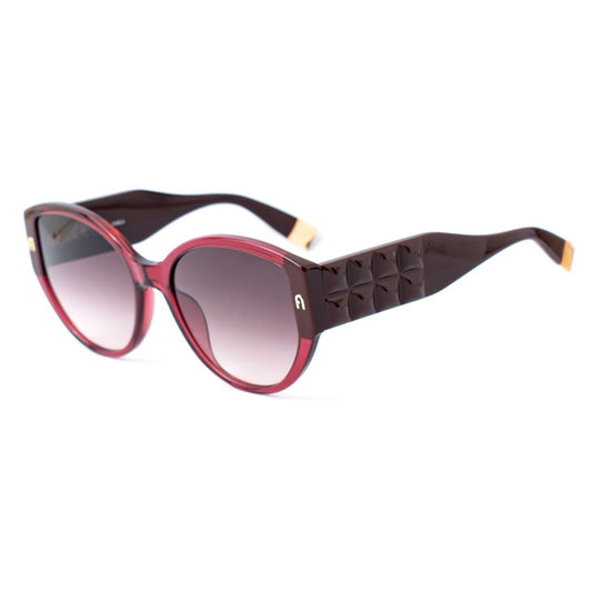 Furla Women’s Sunglasses – Black Acetate Frame, Brown Gradient Lenses