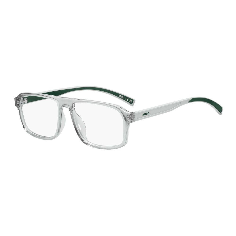 Hugo Boss Men's Optical Glasses – Gray Rectangle Frame, 55mm