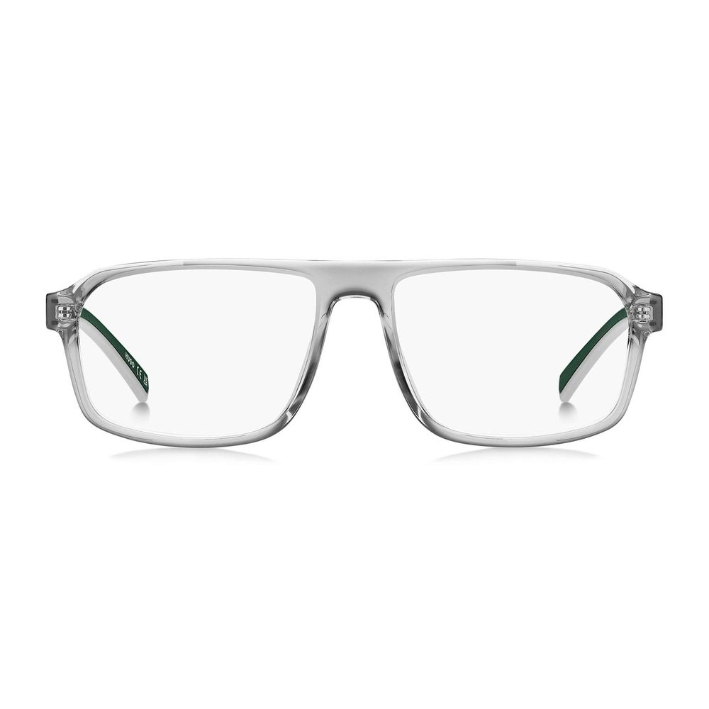 Hugo Boss Men's Optical Glasses – Gray Rectangle Frame, 55mm