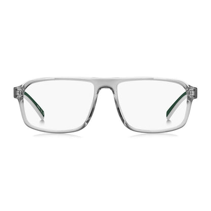 Hugo Boss Men's Optical Glasses – Gray Rectangle Frame, 55mm