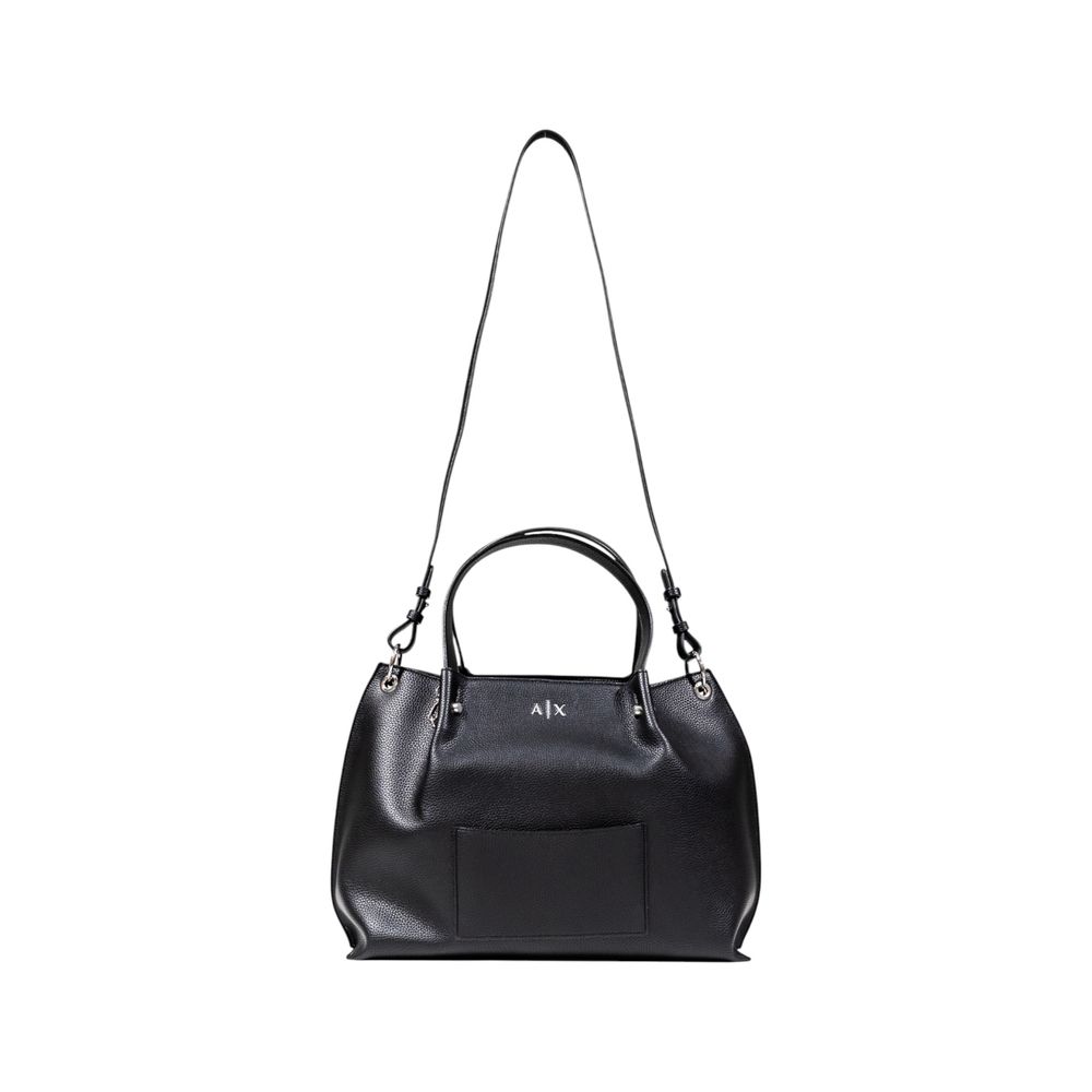 Armani Exchange Black Polyester Handbag - Stylish and Versatile