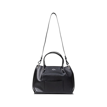 Armani Exchange Black Polyester Handbag - Stylish and Versatile