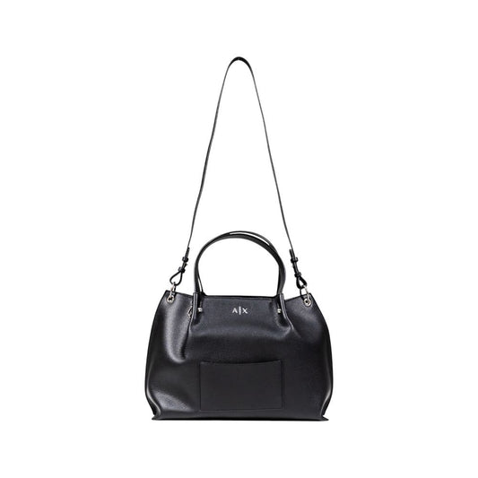 Armani Exchange Black Polyester Handbag - Stylish and Versatile