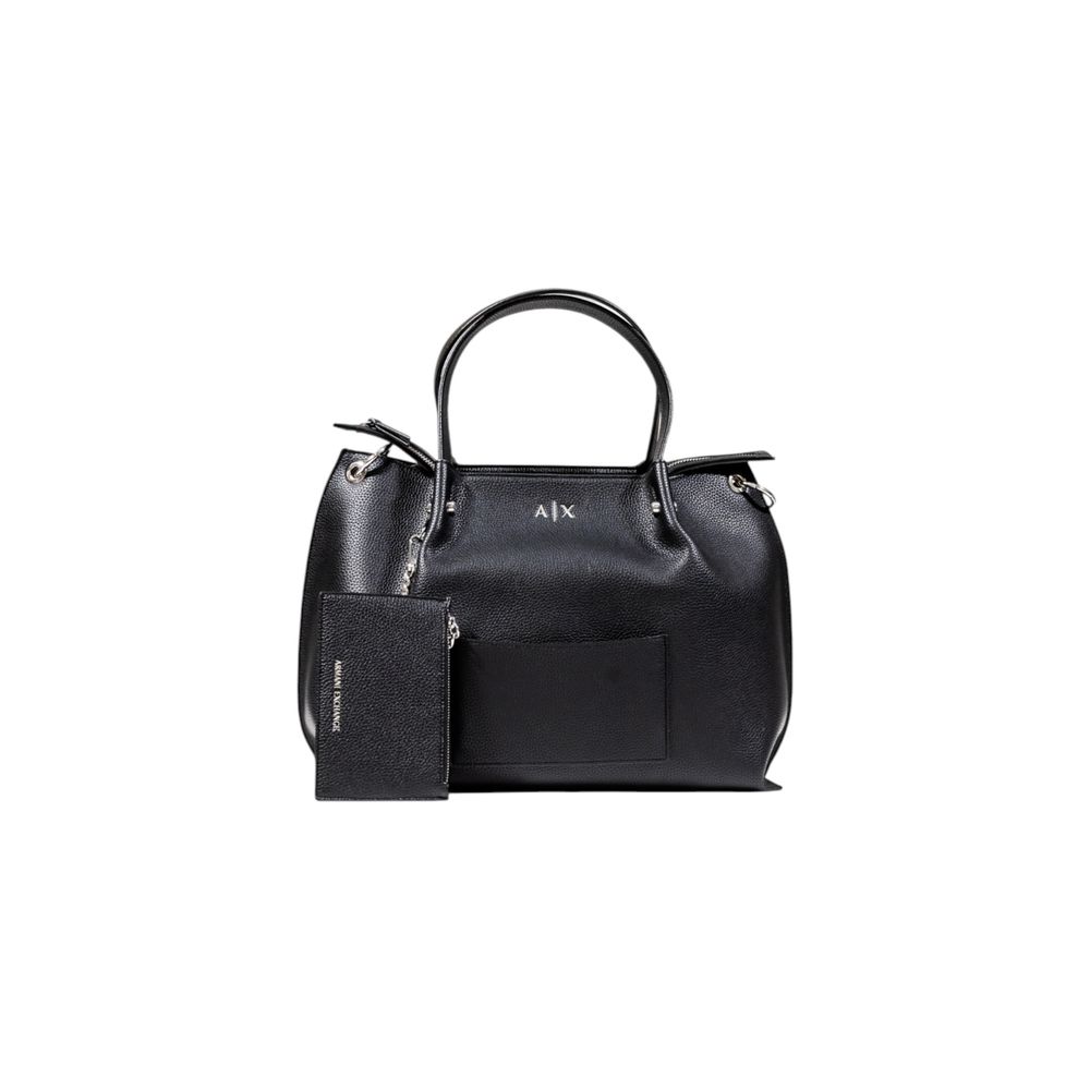 Armani Exchange Black Polyester Handbag - Stylish and Versatile