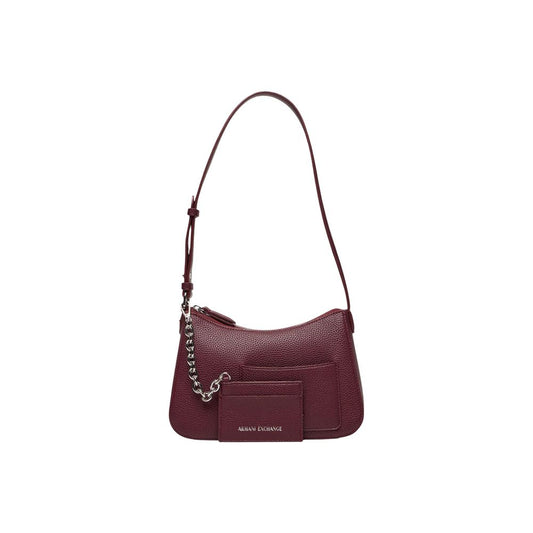 Armani Exchange Bordeaux Polyester Handbag - Model XW001571 AF15625