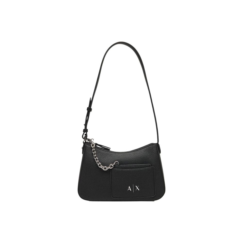 Armani Exchange Black Polyester Handbag XW001571 AF15625
