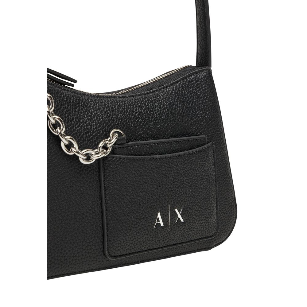 Armani Exchange Black Polyester Handbag XW001571 AF15625