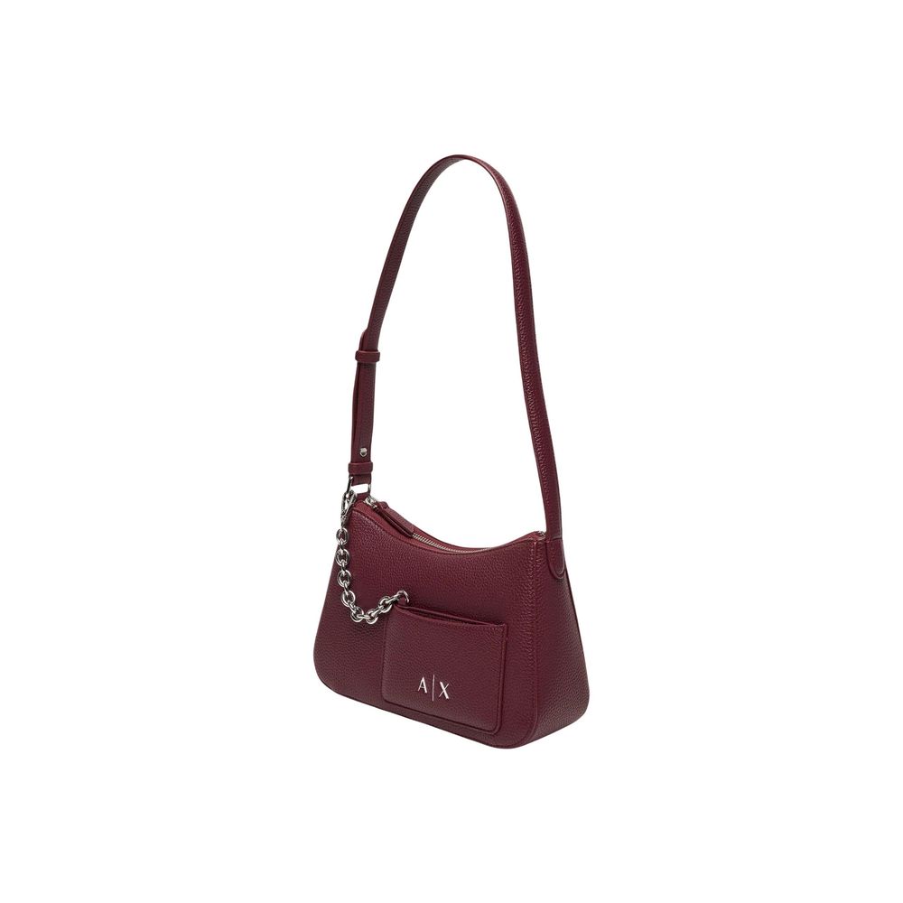 Armani Exchange Bordeaux Polyester Handbag - Model XW001571 AF15625