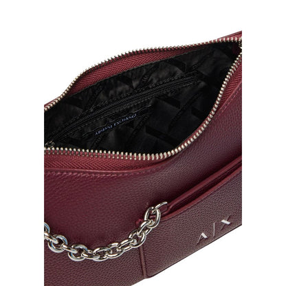 Armani Exchange Bordeaux Polyester Handbag - Model XW001571 AF15625