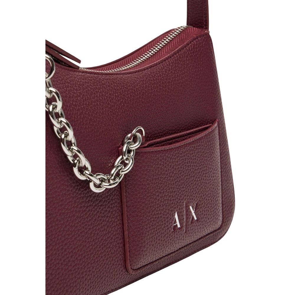 Armani Exchange Bordeaux Polyester Handbag - Model XW001571 AF15625