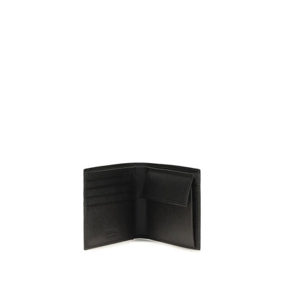 Prada Black Calf Leather Bifold Wallet