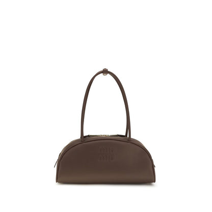 Miu Miu Brown Calf Leather Beau Handbag