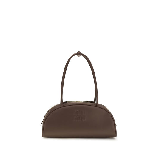 Miu Miu Brown Calf Leather Beau Handbag