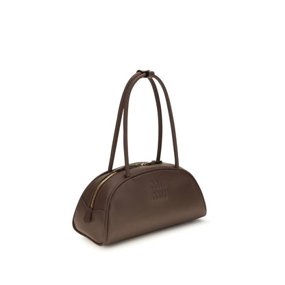 Miu Miu Brown Calf Leather Beau Handbag