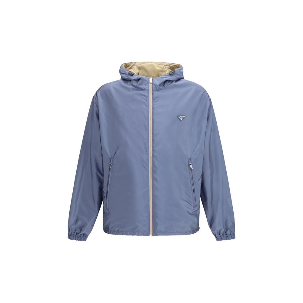 Prada Reversible Beige Recycled Polyamide Shell Jacket