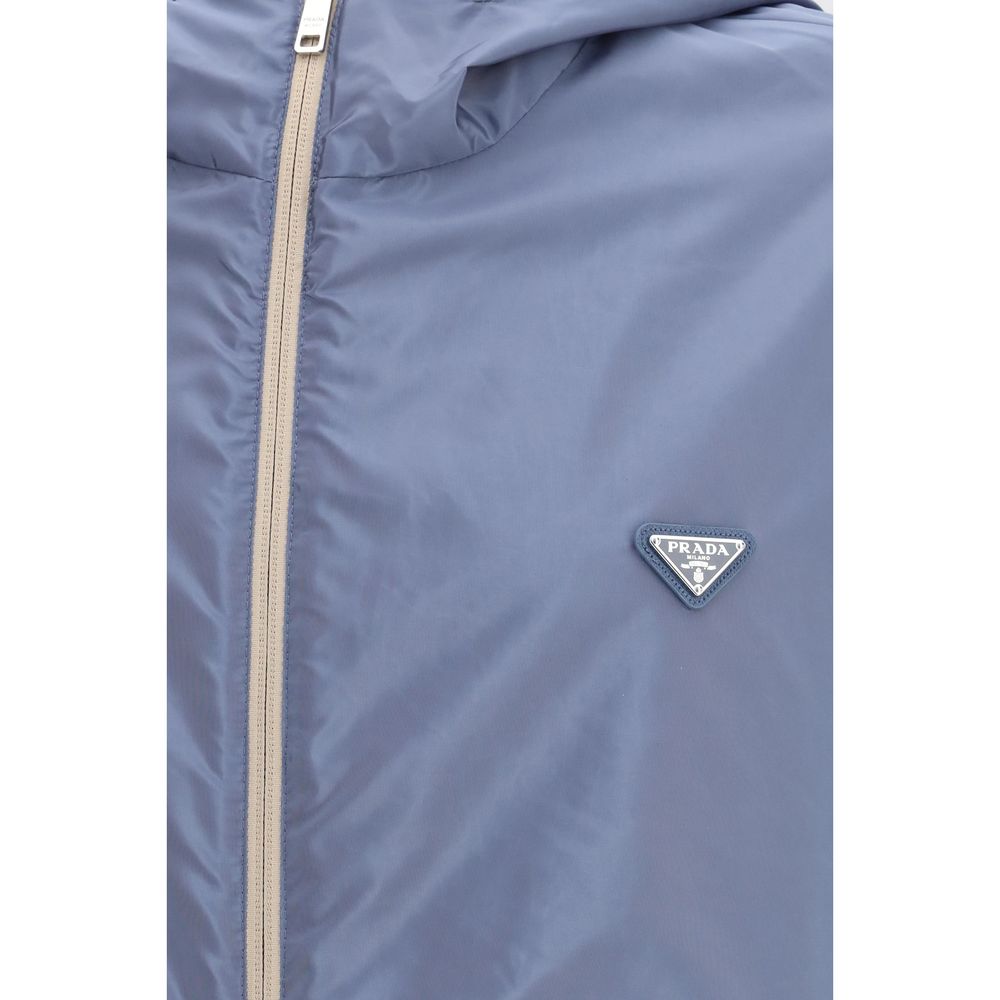 Prada Reversible Beige Recycled Polyamide Shell Jacket