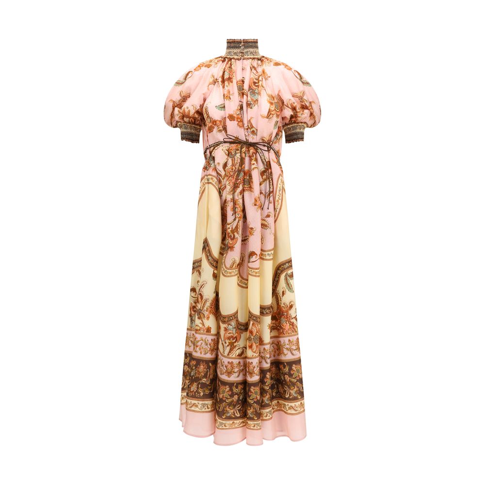 Zimmermann Multicolor Silk Aster Billow Dress