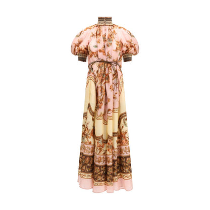 Zimmermann Multicolor Silk Aster Billow Dress