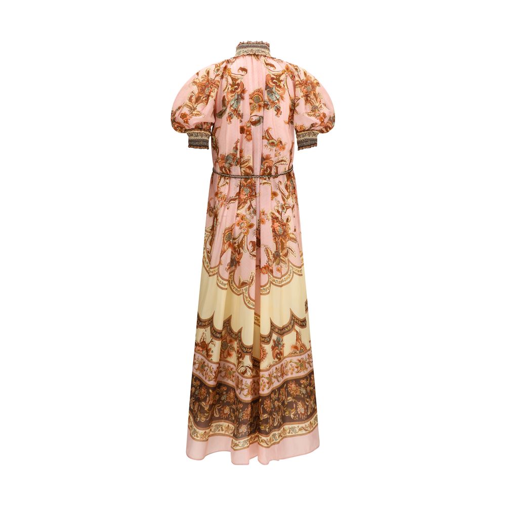 Zimmermann Multicolor Silk Aster Billow Dress