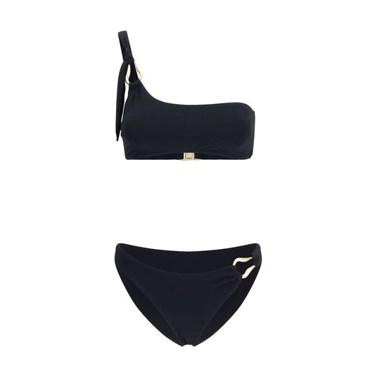 Zimmermann Black Roselight Trim Bikini