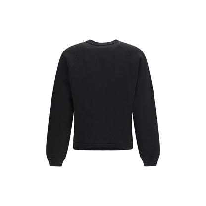 Kenzo Black Cotton Sweatshirt - Tulip Motif