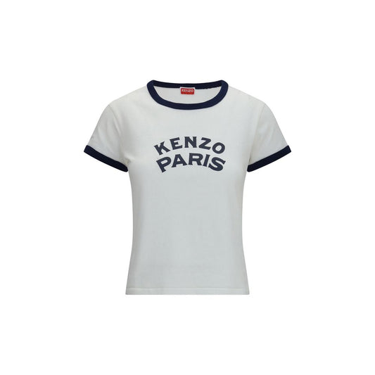 Kenzo Paris Emblem White Cotton T-Shirt