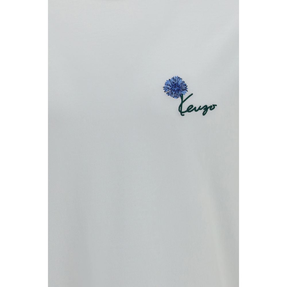 Kenzo Tulip Embroidered Cotton T-Shirt