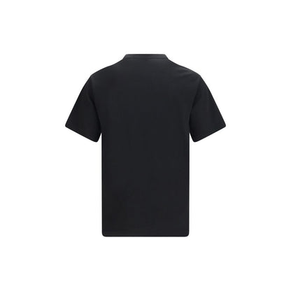 Kenzo Black Cotton T-Shirt - Embroidered Signature Design