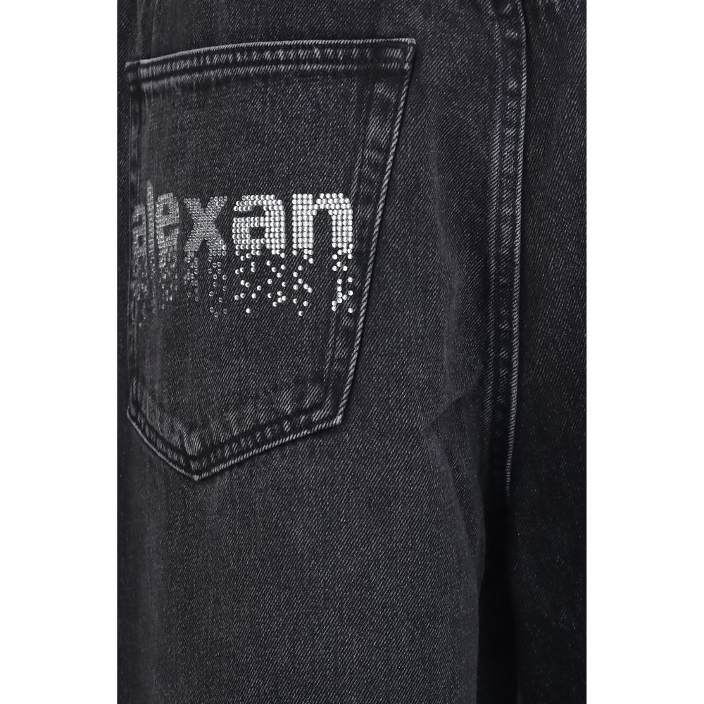 Alexander Wang Crystal Balloon Jeans