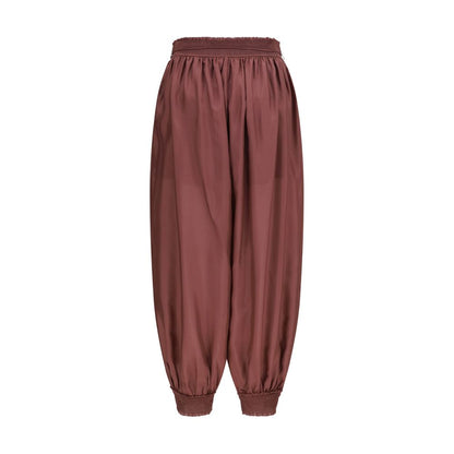 Zimmermann Bordeaux Silk Aster Harem Pants