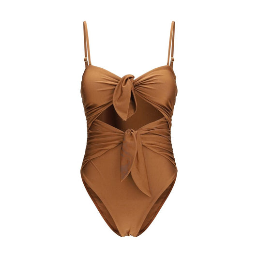 Zimmermann Walnut Brown Aster One-Piece Swimsuit