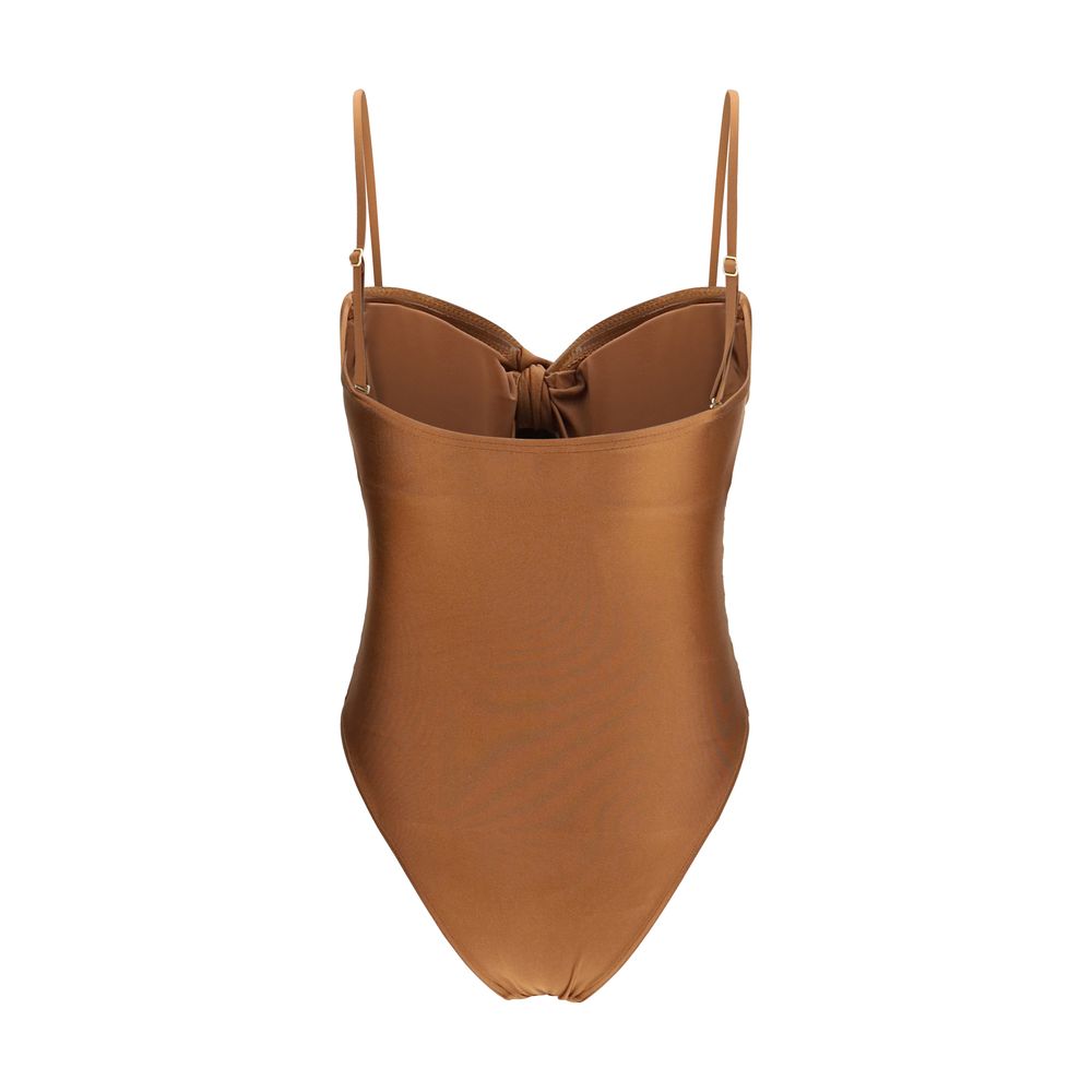 Zimmermann Walnut Brown Aster One-Piece Swimsuit