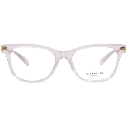 COACH Women's Gold Acetate Glasses – Square Frames, 52mm
