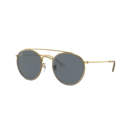Ray-Ban Gold Metal Sunglasses – Round Double Bridge Design