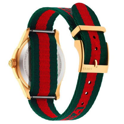 Gucci Multicolor Nylon Bracelet G-Timeless Watch