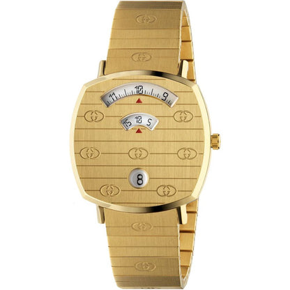 Gucci Gold Stainless Steel Dress Grip Watch