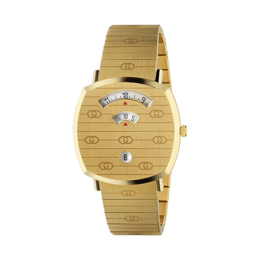 Gucci Gold Stainless Steel Dress Grip Watch