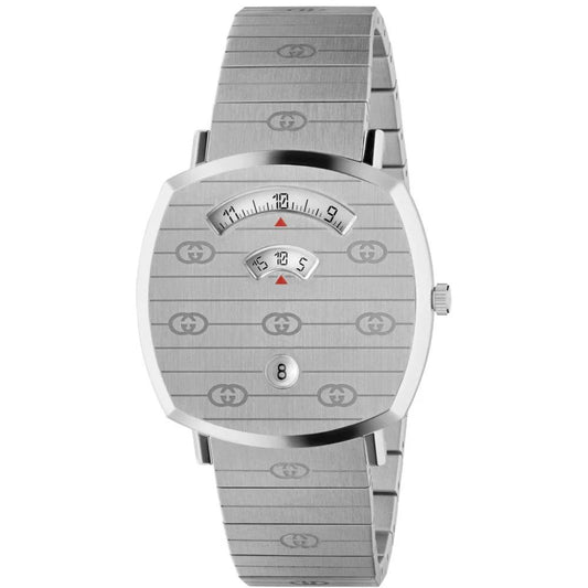 Gucci Gray Stainless Steel Grip Watch