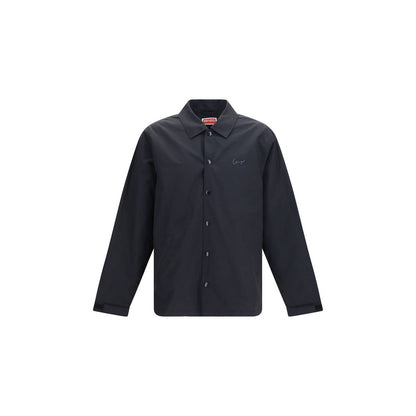 Kenzo Black Cotton Jacket - Oversize Coach Style