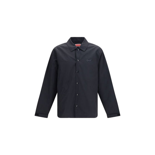 Kenzo Black Cotton Jacket - Oversize Coach Style