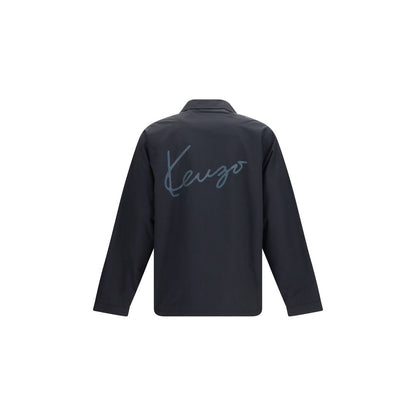 Kenzo Black Cotton Jacket - Oversize Coach Style